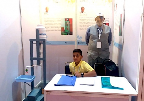 KiiTian Pritesh Deb develops water dispenser for the handicapped