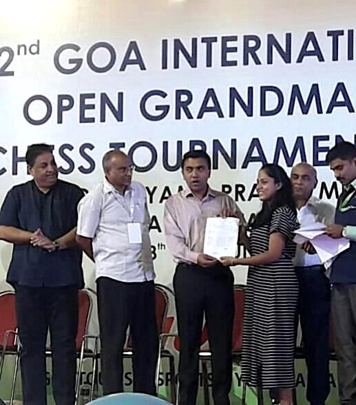 KiiTian Saina Salonika awarded Women International Master Norm at Goa. 